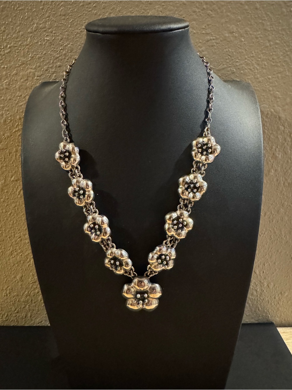 Sterling Silver 18” Blossom Necklace